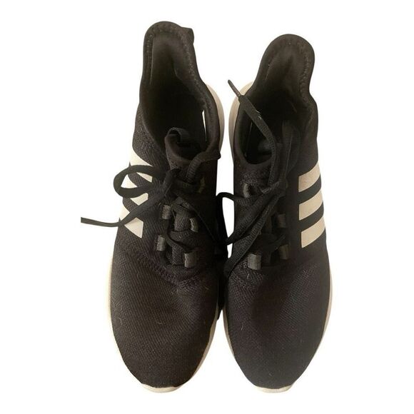 Adidas Women’s Cloudfoam 2.0 Running Shoes Black White Size 9 - Picture 1 of 5